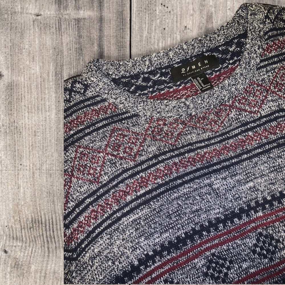 Mens Holiday Knit Sweater - Picture 4 of 6